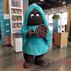 Maskot karakter af en Teal...