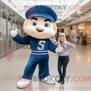 Mascot character of a Navy...