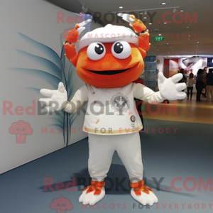 Mascot character of a White...