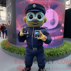 Mascot character of a Navy...