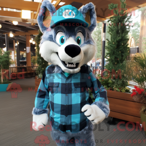 Mascot character of a Teal...
