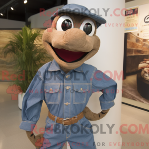 Mascottefiguur van een...