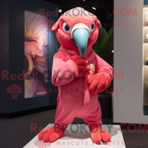 Mascot character of a Pink...