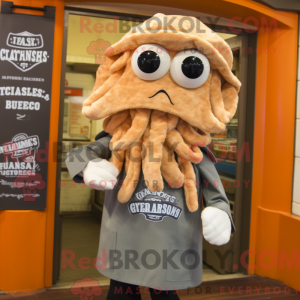 Maskottchen eines in braun...