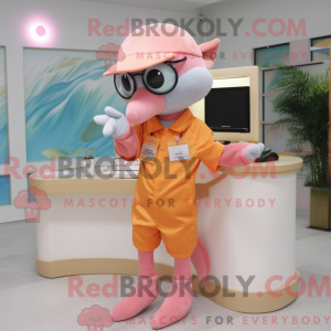 Mascot character of a Peach...