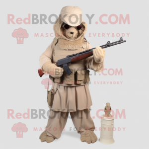 Beige Sniper mascotte...