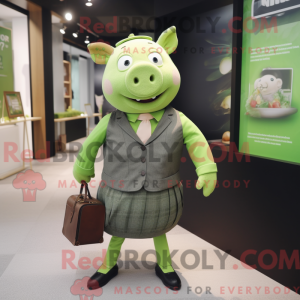 Mascot character of a Lime...
