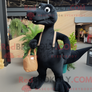 Maskot-karakter af en sort...