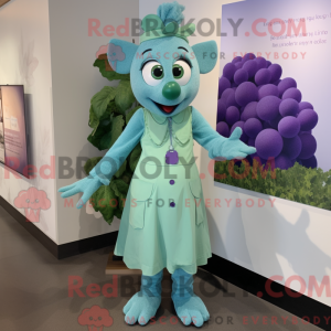 Mascot character of a Cyan...