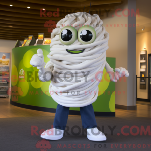 Maskot karakter af en hvid...