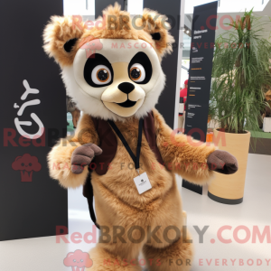 Mascot karakter van een Tan...
