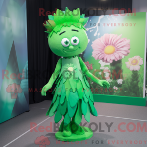 Maskot-karakter af en Green...