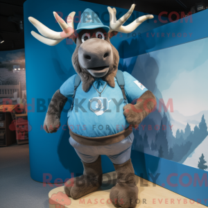 Mascot character of a Blue...
