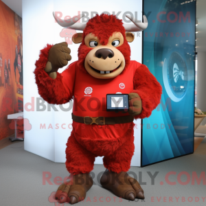 Postava maskota Red Buffalo...