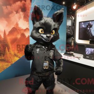 Mascot character of a Black...