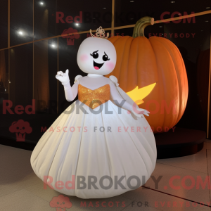 Mascot character of a White...