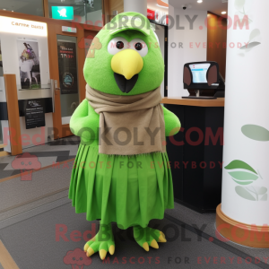 Mascot character of a Green...