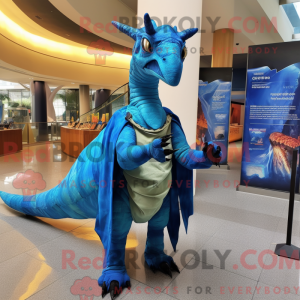 Mascot character of a Blue...
