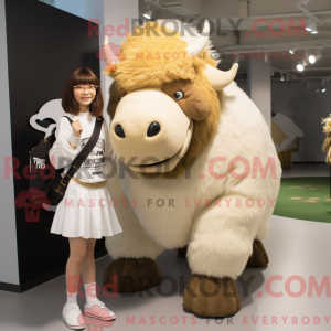 Mascot character of a White...