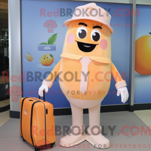 Mascot character of a Peach...