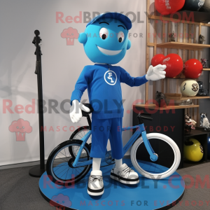 Mascot character of a Blue...
