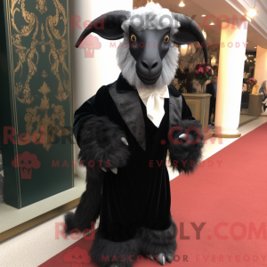Maskottchen einer schwarzen...