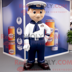 Mascot character of a Navy...