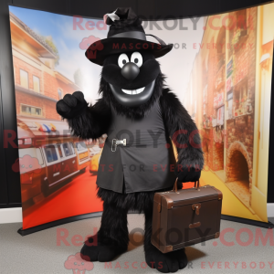 Mascot character of a Black...