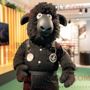Mascot character of a Black...
