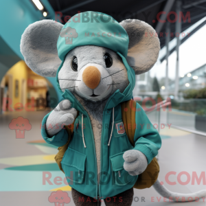 Mascot character of a Teal...