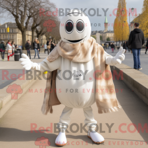 Postava maskota krémového...