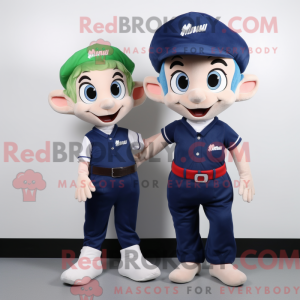 Mascot character of a Navy...