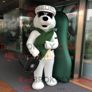 Mascot character of a Green...