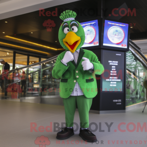 Mascot character of a Green...
