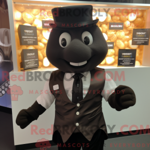 Mascot character of a Black...
