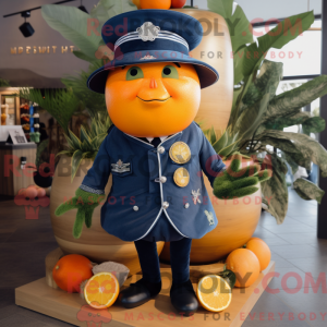 Mascot character of a Navy...