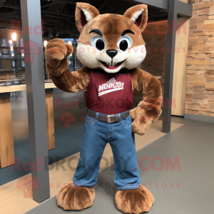 Maroon Bobcat mascotte...