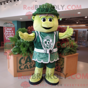 Mascot character of a Green...