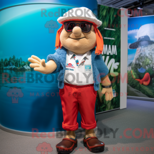 Maskot karaktär av en...