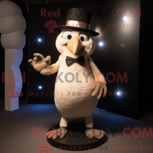 Mascot character of a Beige...