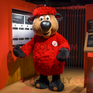 Mascot character of a Red...