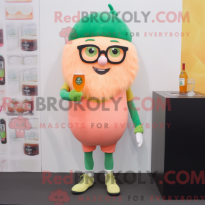 Mascot character of a Peach...