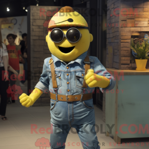 Personagem de máscara de um...