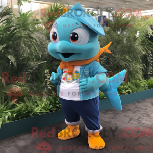Mascottefiguur van een...