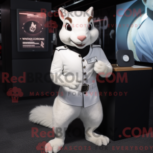 Mascot character of a White...