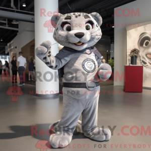 Mascot character of a Gray...