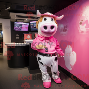 Caractere mascarado de rosa...