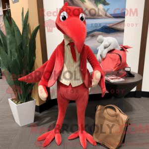 Mascot character of a Red...