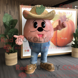 Mascot character of a Peach...