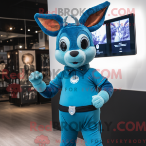 Mascot character of a Blue...